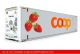 Container 45 ft Reefer COOP Erdbeeren	 weiss
